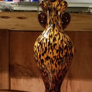Animal print vase